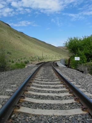 Railroad Tracks Going North