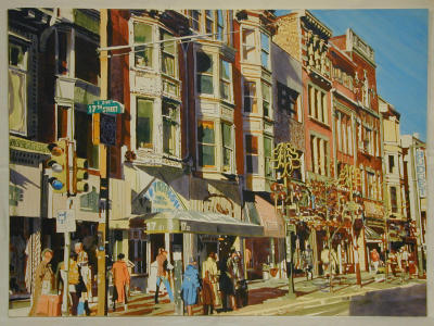 17th St at  Noon  30> x 22^  Signature on  back 1980