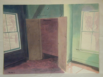 Purple Closet     22 x 30   Signature on front  1977