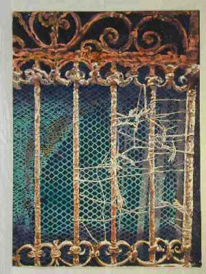 Fence Designs  22> x30 Signature on  back  1978