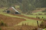 Old barn on hill