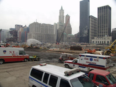 Wide view of ground zero