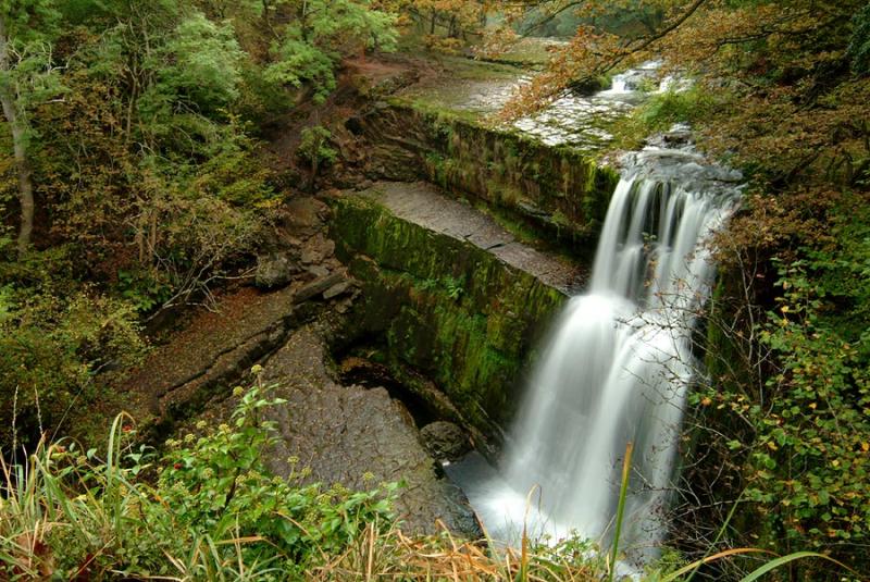 Sgwd Uchaf Clun Gwyn, Afon Mellte