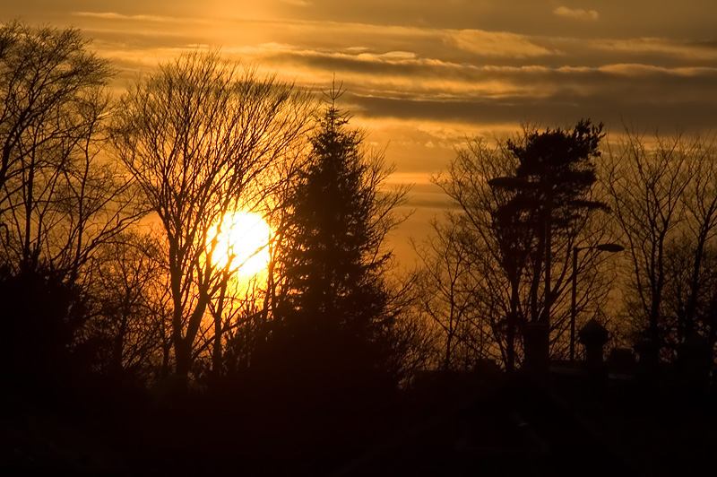 163 Sunset At The Bus Stop.