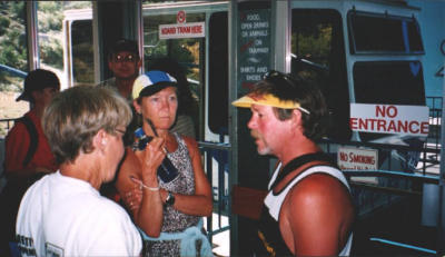 Sally contemplates running down; Kevin chats with Becky Ryder