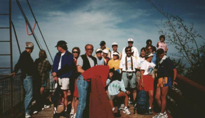 Crowd at the crest