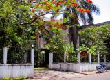 Restored villa, now a silk shop