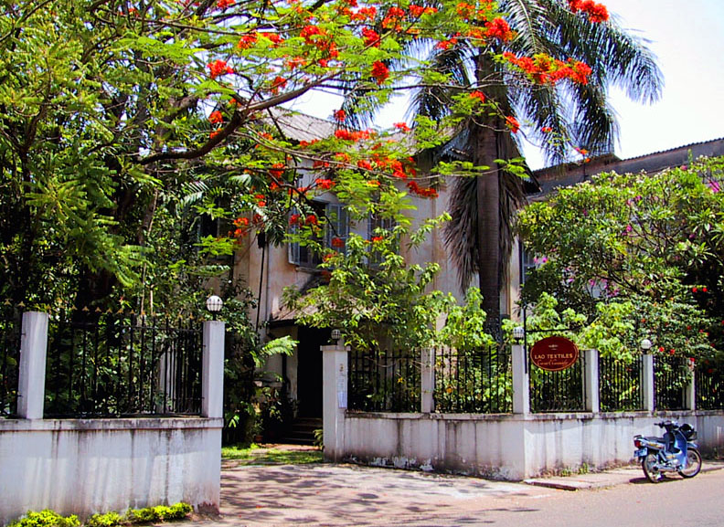 Restored villa, now a silk shop