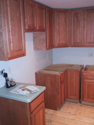 Day 7 - New cabinets are installed