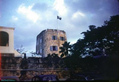 Fort Royal Jamaica See the Jolly Roger flag