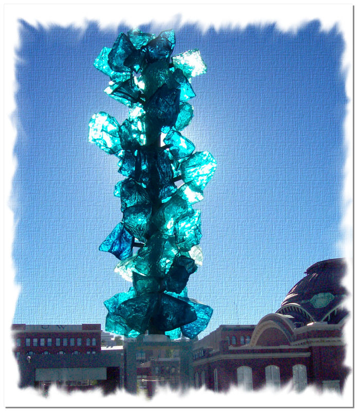 Chihuly Glass tower