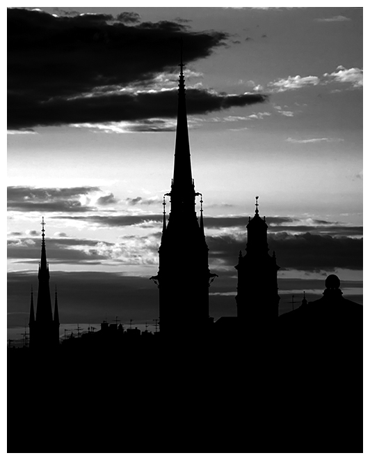 Gamla Stan at Sunset<BR><EM>by Bryce Roberts</EM>