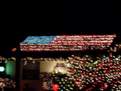 Patriotic Christmas Lights