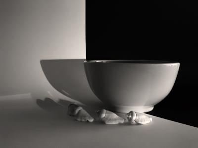 LA RONDE ou Bol blanc & coquillages