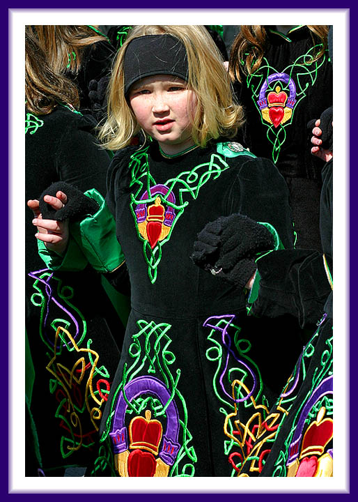 In a Sea of Celtic Green Embroidery