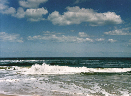 Breaking waves,, Outer Banks, NC