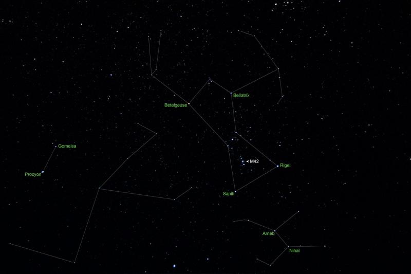 Orion, Lepus, Monoceros & Canis Minor