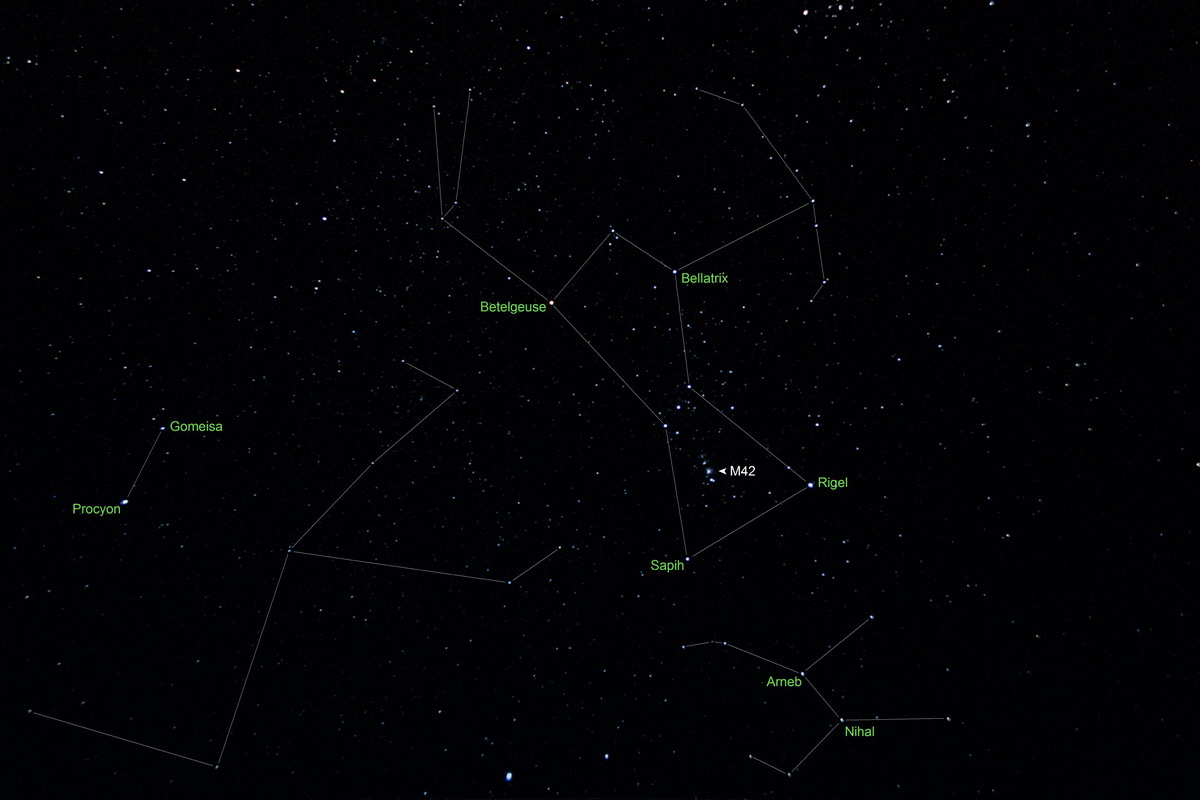 Orion, Lepus, Monoceros & Canis Minor