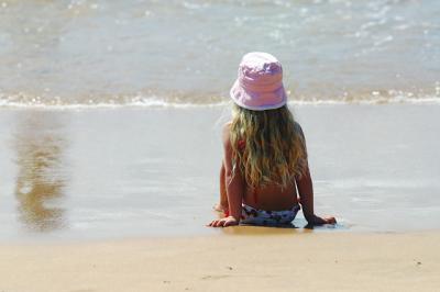Little girl at Manly Beach