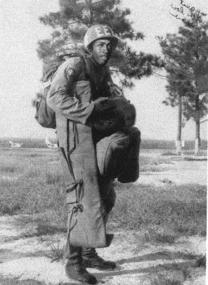 Horace Mungin moments before he made his first parachute jump in September 1960