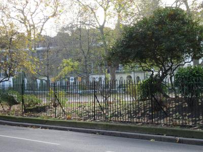 Cartwright Gardens, the street where our classroom building is located.