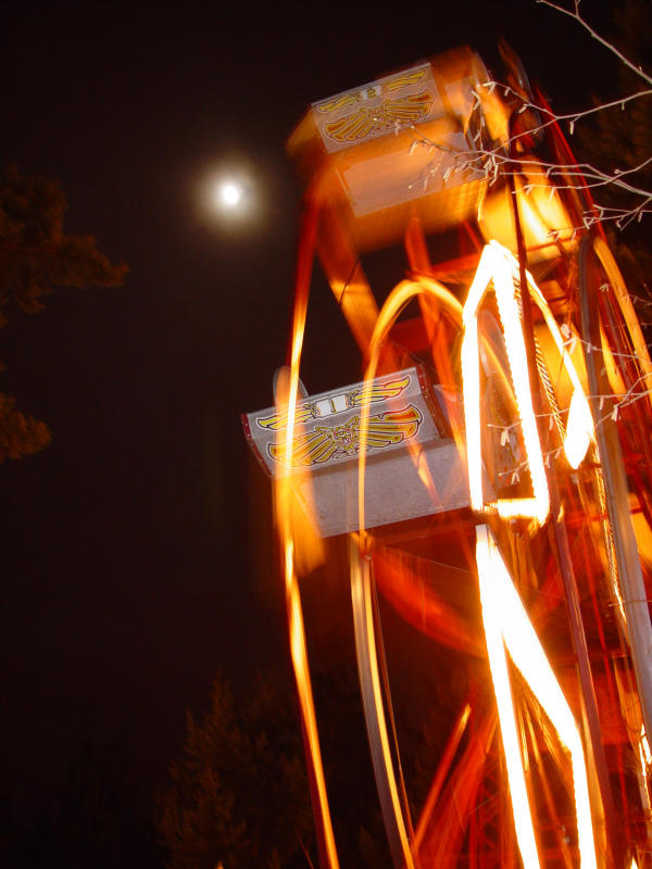 Amusement Park at night.
