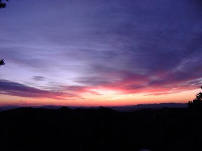 Winter dawn over Saline Range, Whippoorwill Flat