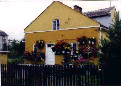 This home stood out,  due to all of the lovely flowers.