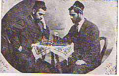 Playing Chess -  Menachem Eldovi  and Rabbi David Avigdor  (605)