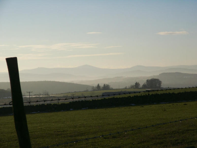 Clacknaben & Mount Battock from near Peterculter