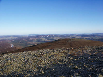 View from top looking east