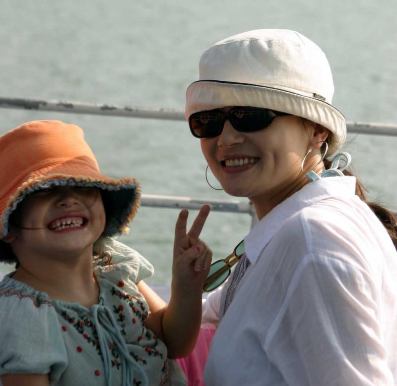 Girls in Hats on Halong Bay.jpg