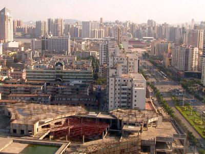 Zhu Hai - end of the road is border to Macau