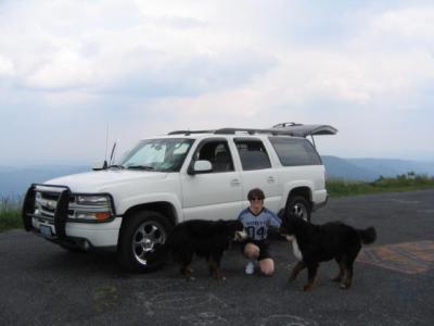 Becky in the Va. Mtns.