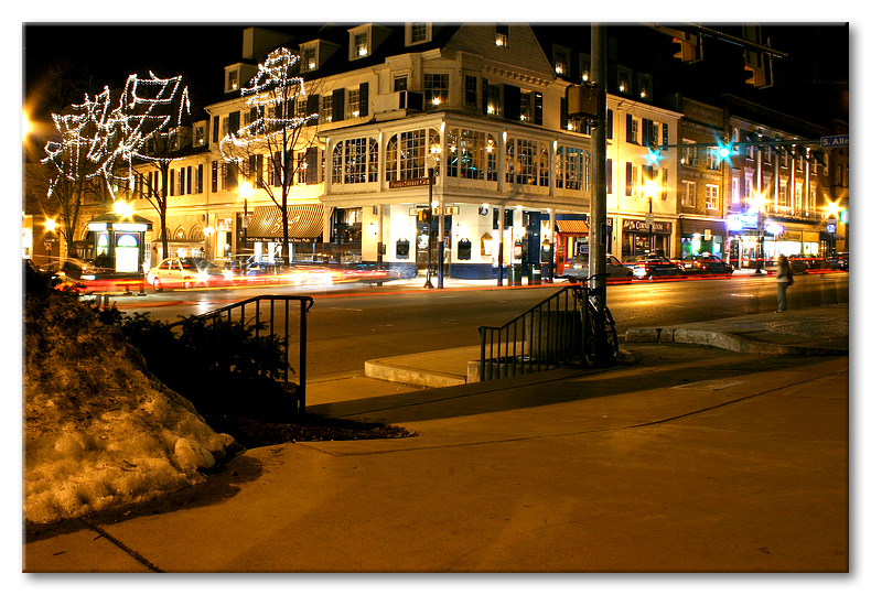 A winters evening at Penn State