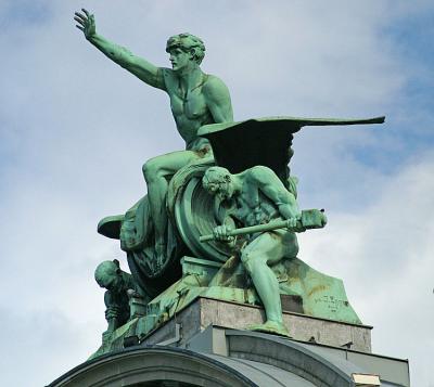 Memorial monumet close to the railway station Lucerne