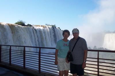 Shirley & Wade at Iguacu Falls
