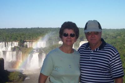 Shirley & Wade at Iguacu Falls
