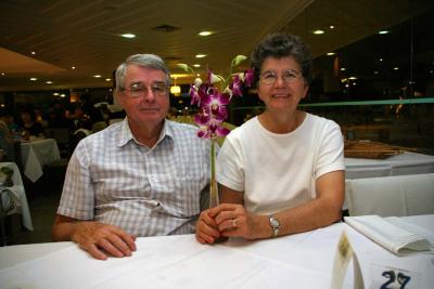 Wade & Shirley at Hotel Tropical Manaus Restaurant