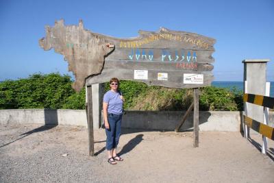 Angela at Easterm most point of the Western hemisphere