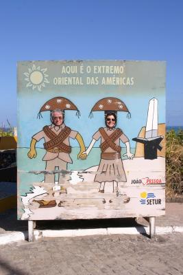 Wade & Shirley at Eastern most point of the Western Hemisphere