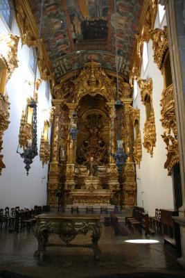 Inside of Catholic church in Olinda