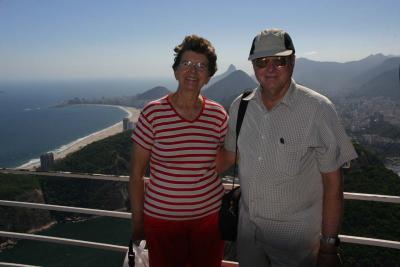 Shirley & Wade-top of Sugar Loaf Mountain