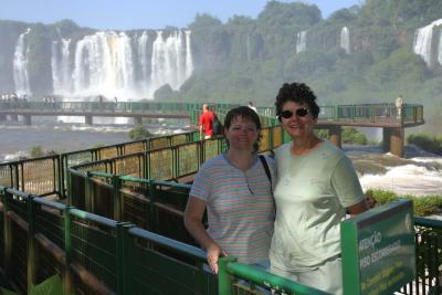 Angela & Shirley at Iguacu Falls