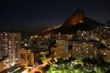 Rio de Janeiro-night view from top of building where we stayed in Leblon