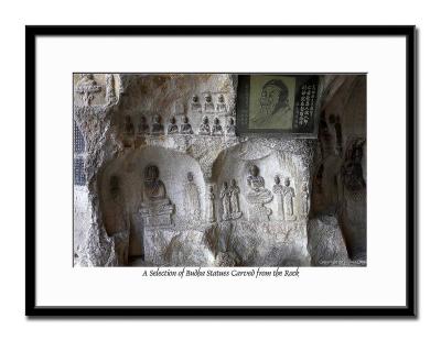 Budha Statues and Inscription