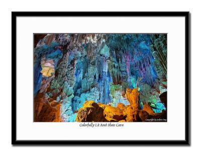 Colorfully Lit Reed Flute Cave