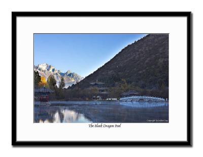 The Black Dragon Pool with the Jade Dragon Snow Mountain in Background