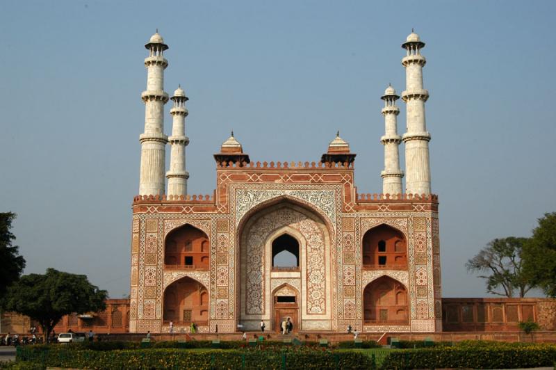 Gate to Akbar's Mausoleum, Sikandra, 4km NW of Agra