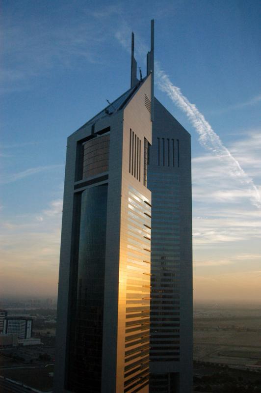 Emirates Towers at sunrise